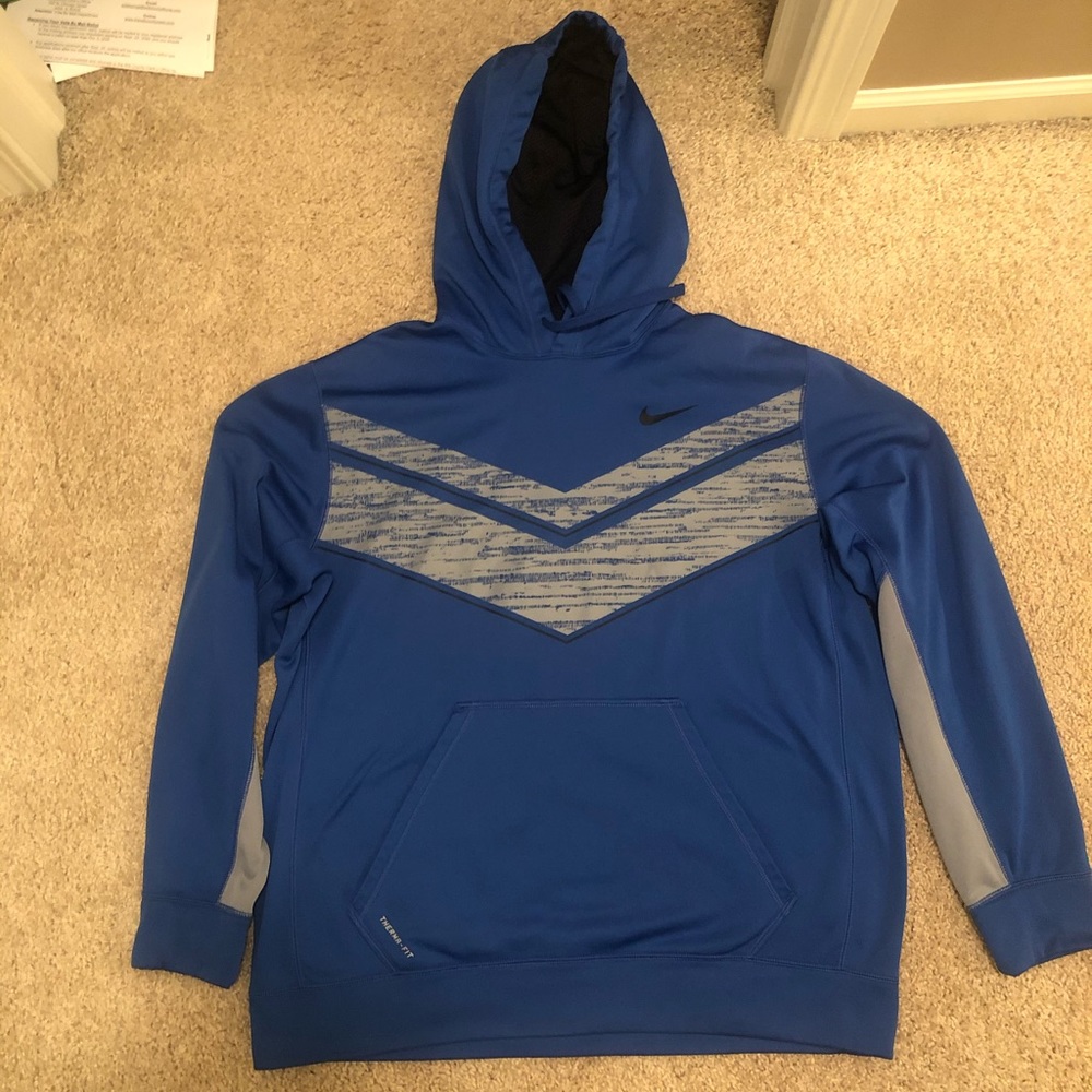 Nike XL men’s blue and gray hoodie